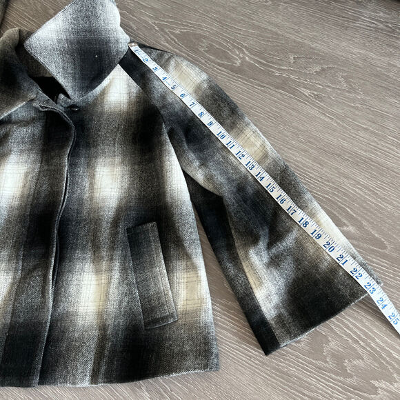 L'Agence Jacket Womens Medium Oversized Plaid Shacket - Picture 7 of 14